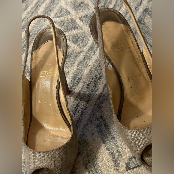 Christian Louboutin Sling Back Heels - Picture 4 of 5